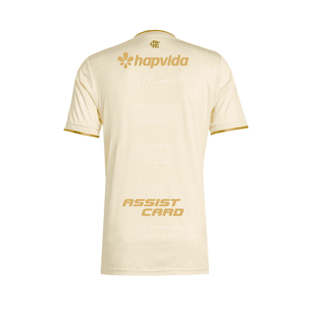 Camisa Flamengo Dourada | Jogo 3 2026 | Brasileirão Com Patrocínios 2